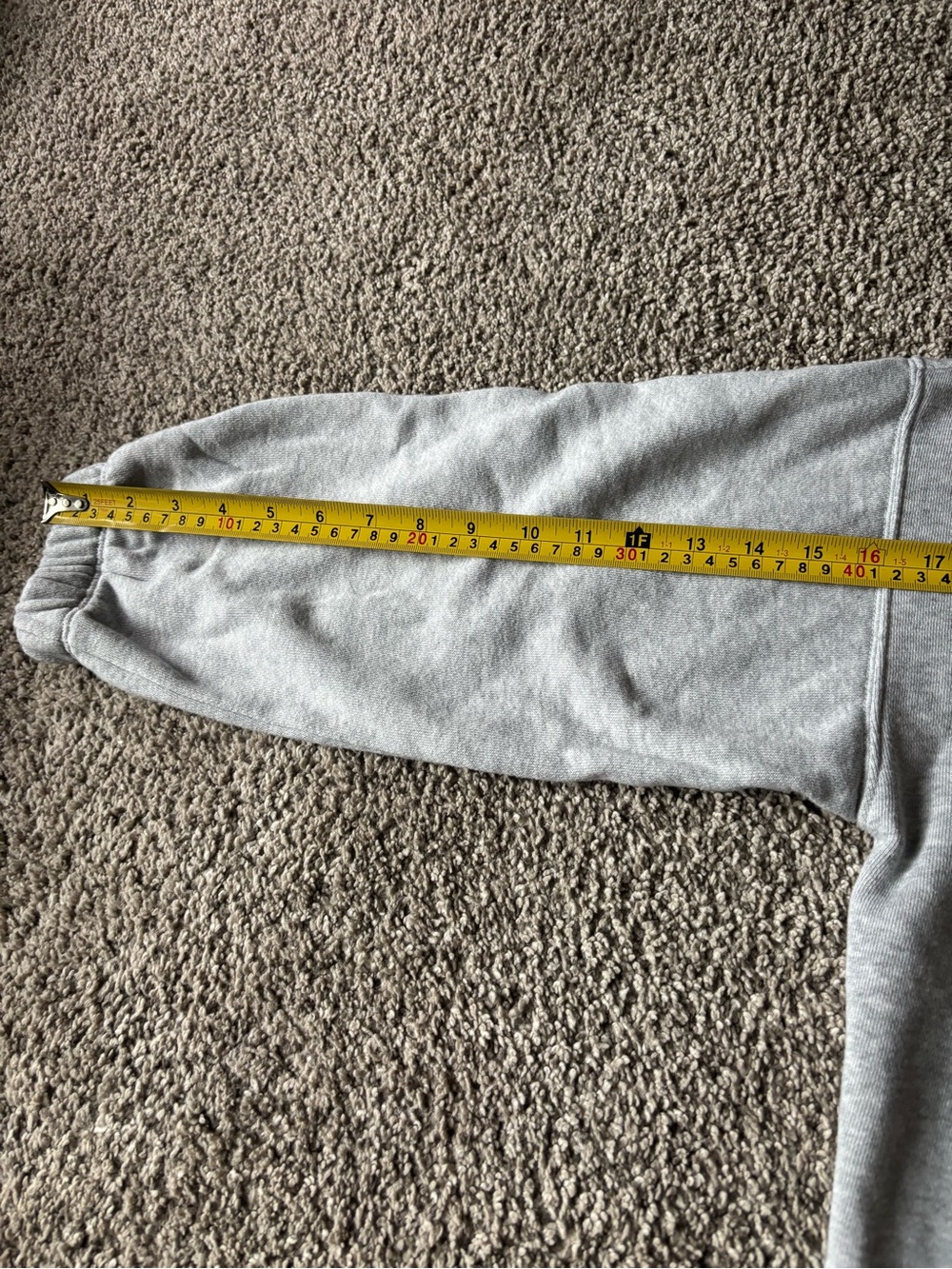 Aerie Fleece of Mind Cropped Polo Henley Collared Fleece Sweatshirt Grey Size M - Picture 8 of 14